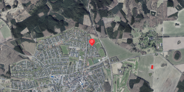 Jordforureningskort på Malerkrogen 14, 8450 Hammel