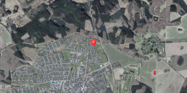 Jordforureningskort på Malerkrogen 29, 8450 Hammel