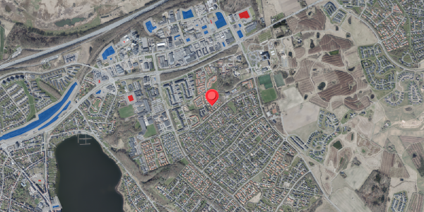 Jordforureningskort på Thanesvej 9, 8660 Skanderborg
