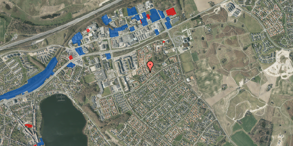 Jordforureningskort på Thanesvej 13, 8660 Skanderborg