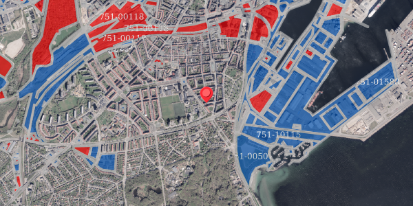Jordforureningskort på Assensgade 32, 5. th, 8000 Aarhus C
