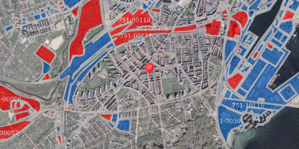 Jordforureningskort på Chr. Wærums Gade 3, 1. th, 8000 Aarhus C
