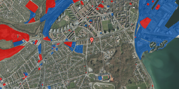 Jordforureningskort på Ellemarksvej 21, 8000 Aarhus C
