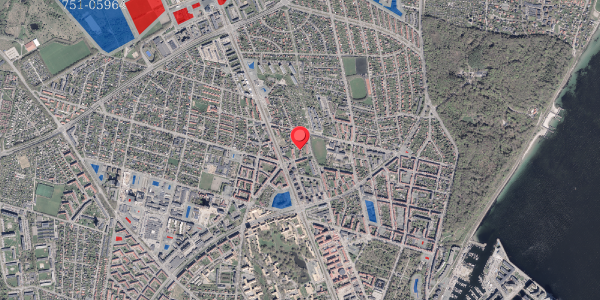 Jordforureningskort på Marius Simonsens Vej 7, 2. th, 8200 Aarhus N