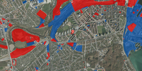 Jordforureningskort på Skanderborgvej 40, 1. 3, 8000 Aarhus C