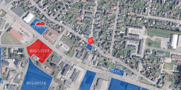 Jordforureningskort på Algade 180, 9700 Brønderslev