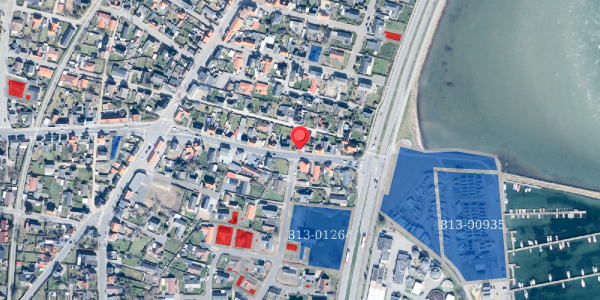 Jordforureningskort på Thodesvej 25, 9900 Frederikshavn
