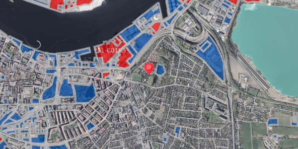 Jordforureningskort på Michael Anchers Vej 14, 9000 Aalborg