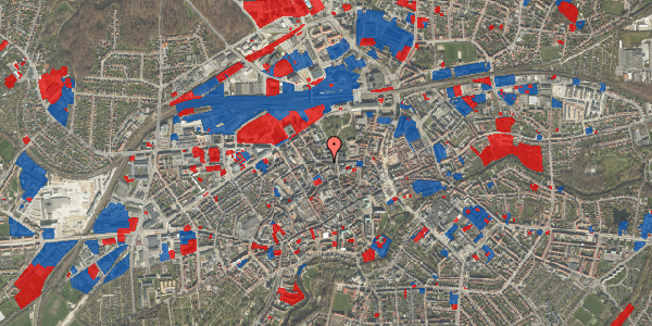 Jordforureningskort på Vindegade 40, 5000 Odense C
