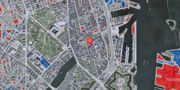Jordforureningskort på Rosenvængets Allé 36, st. tv, 2100 København Ø