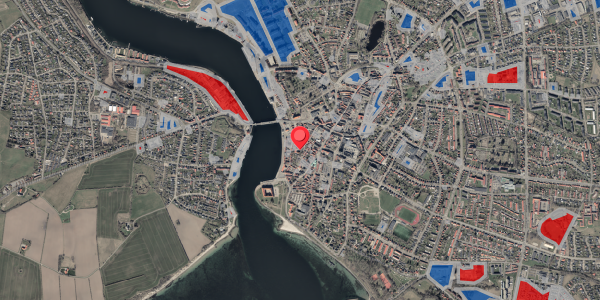 Jordforureningskort på Bjerggade 21, 6400 Sønderborg