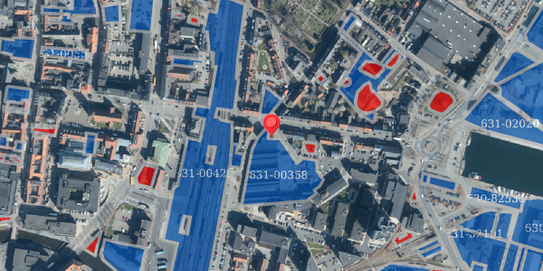 Jordforureningskort på Danmarksgade 1, 7100 Vejle
