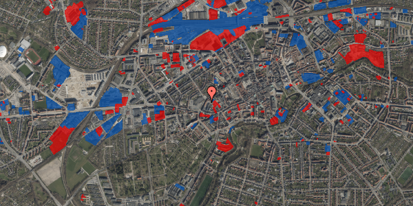 Jordforureningskort på Vindegade 124B, 5000 Odense C