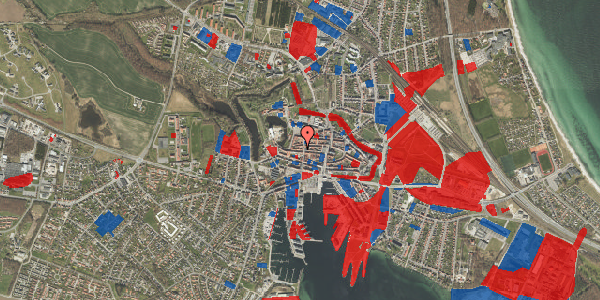 Jordforureningskort på Kongegade 7B, 5800 Nyborg