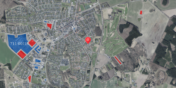 Jordforureningskort på Eriksminde 27, 8450 Hammel
