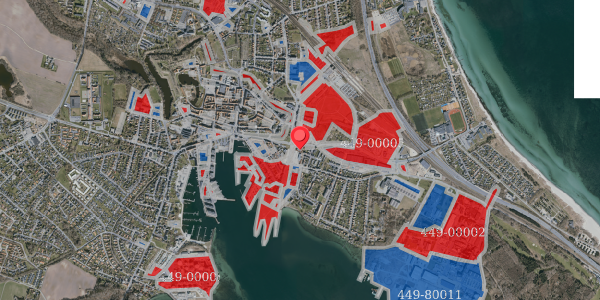 Jordforureningskort på Holmegade 1, 5800 Nyborg