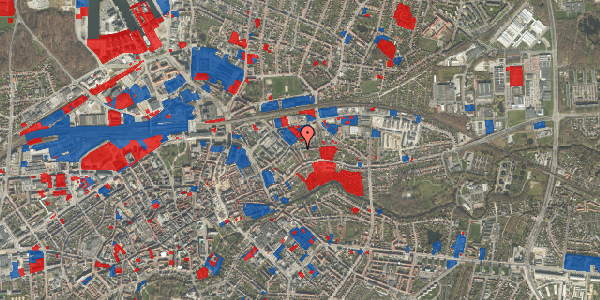 Jordforureningskort på Danmarksgade 1B, 5000 Odense C