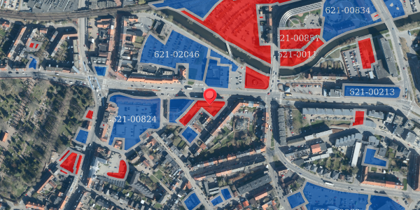 Jordforureningskort på Fredensgade 13, 6000 Kolding