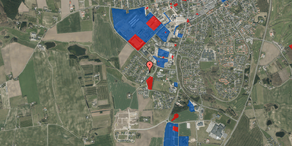 Jordforureningskort på Harebakken 11, 8450 Hammel