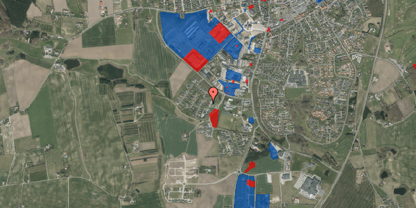 Jordforureningskort på Harebakken 13, 8450 Hammel