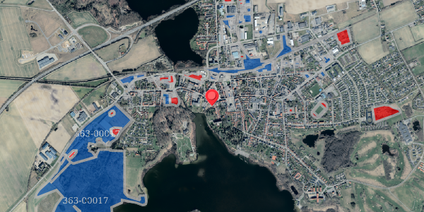 Jordforureningskort på Vestergade 13, 4930 Maribo