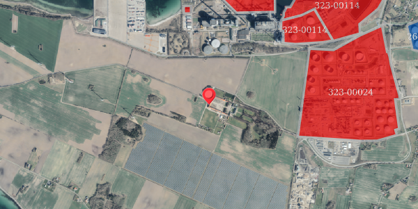 Jordforureningskort på Lerchenborg 13, 4400 Kalundborg