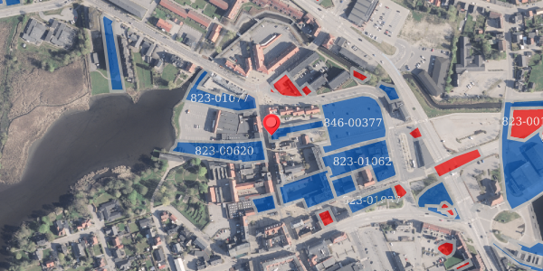 Jordforureningskort på Adelgade 13, 9500 Hobro