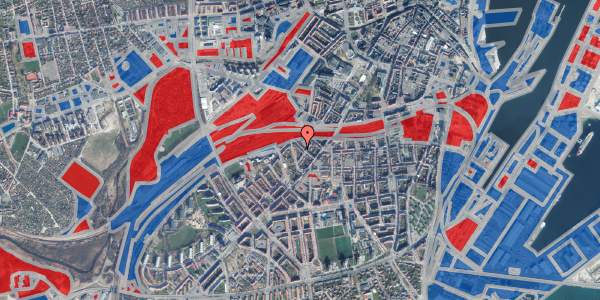 Jordforureningskort på Holbergsgade 23, 8000 Aarhus C