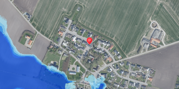 Oversvømmelsesrisiko fra vandløb på Hindingvej 10, 7700 Thisted