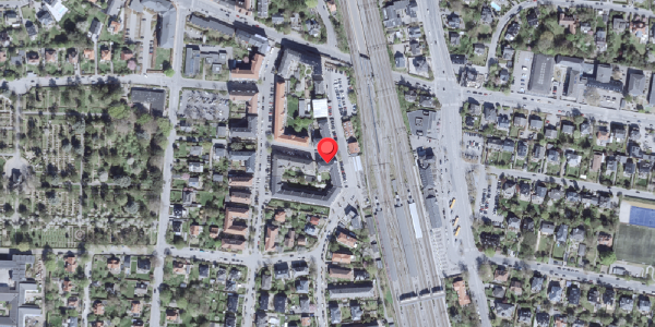 Oversvømmelsesrisiko fra vandløb på Rakelsvej 1, 2900 Hellerup
