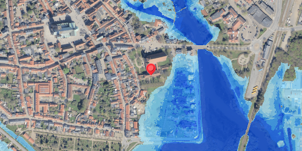 Oversvømmelsesrisiko fra vandløb på Klostergade 3, 6760 Ribe