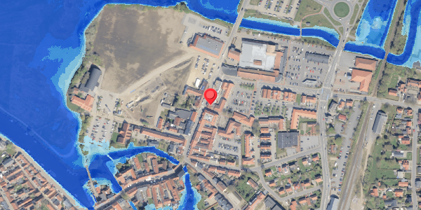 Oversvømmelsesrisiko fra vandløb på Saltgade 16, 6760 Ribe
