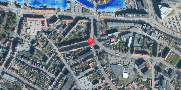 Oversvømmelsesrisiko fra vandløb på Kongebrogade 46C, 6000 Kolding