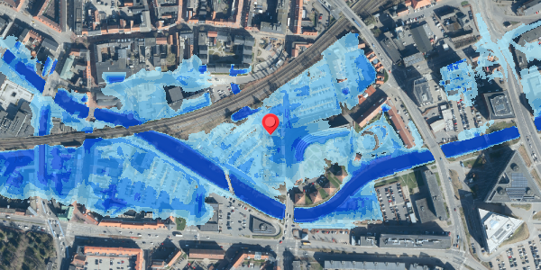 Oversvømmelsesrisiko fra vandløb på Kongebrogade 12A, 6000 Kolding