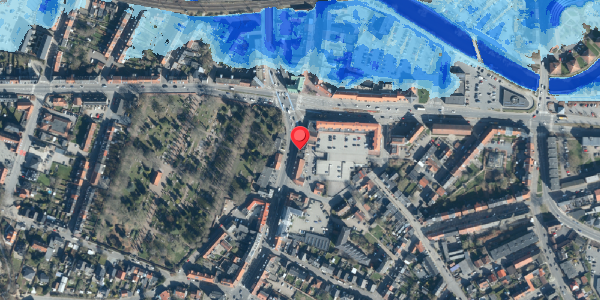 Oversvømmelsesrisiko fra vandløb på Haderslevvej 7, . , 6000 Kolding