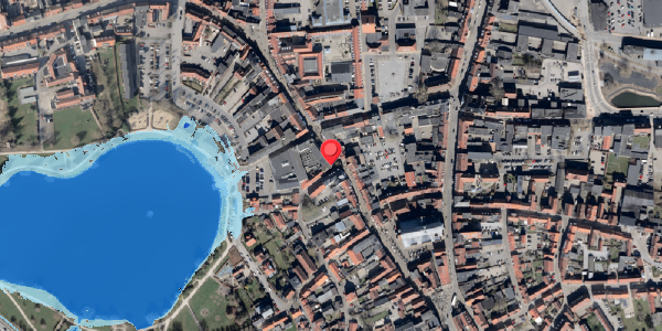 Oversvømmelsesrisiko fra vandløb på Bispegade 15, 6100 Haderslev