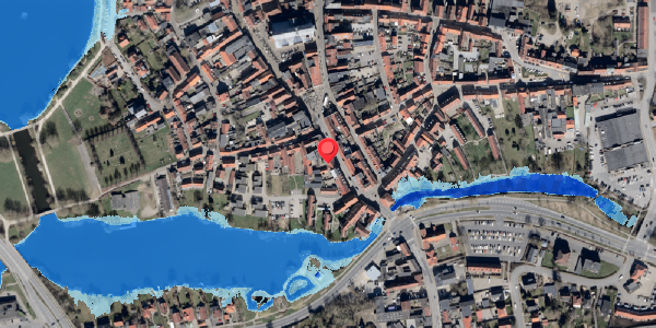 Oversvømmelsesrisiko fra vandløb på Lavgade 4, 6100 Haderslev