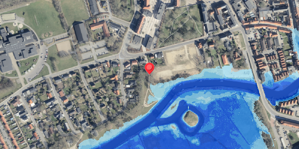 Oversvømmelsesrisiko fra vandløb på Slotsgade 23A, 6800 Varde