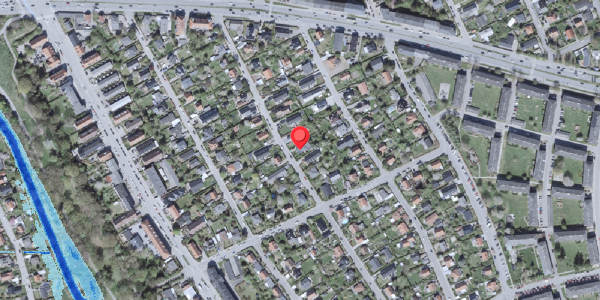 Oversvømmelsesrisiko fra vandløb på Danhaven 19, . , 2500 Valby