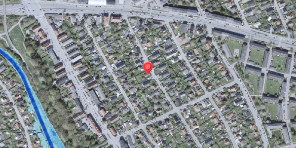 Oversvømmelsesrisiko fra vandløb på Danhaven 20, . , 2500 Valby