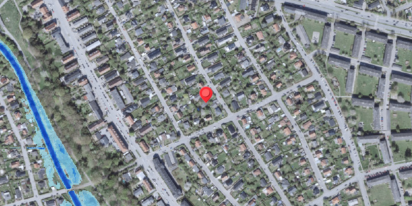 Oversvømmelsesrisiko fra vandløb på Danhaven 28, . , 2500 Valby