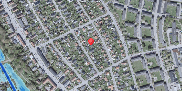 Oversvømmelsesrisiko fra vandløb på Danhaven 35A, . , 2500 Valby