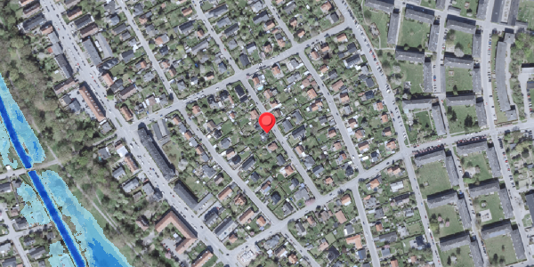 Oversvømmelsesrisiko fra vandløb på Danhaven 40, . , 2500 Valby