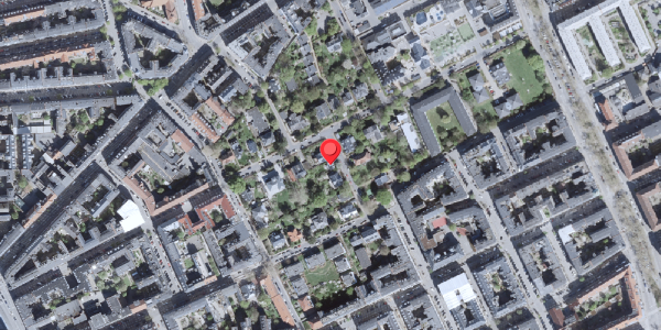 Oversvømmelsesrisiko fra vandløb på Rosenvængets Allé 43A, 2100 København Ø