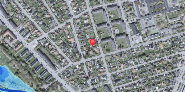 Oversvømmelsesrisiko fra vandløb på Urtehaven 56, 2500 Valby