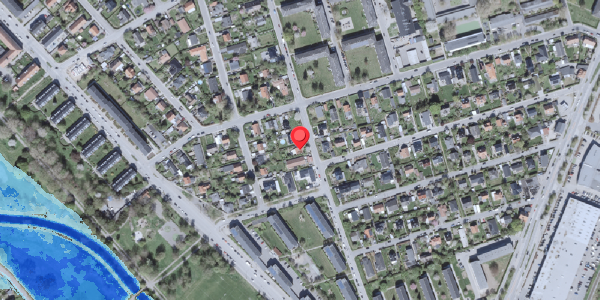 Oversvømmelsesrisiko fra vandløb på Urtehaven 64, . , 2500 Valby