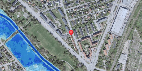 Oversvømmelsesrisiko fra vandløb på Urtehaven 90, 2500 Valby