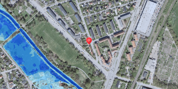 Oversvømmelsesrisiko fra vandløb på Urtehaven 96, . , 2500 Valby