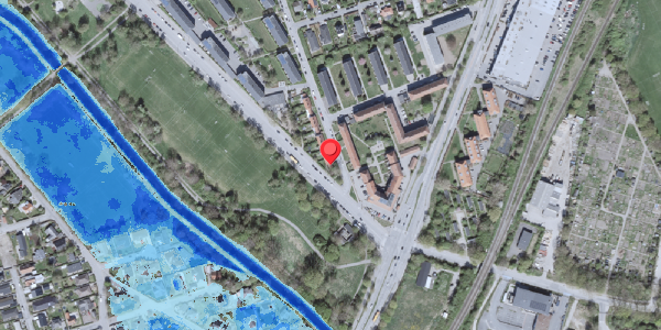 Oversvømmelsesrisiko fra vandløb på Urtehaven 104, . , 2500 Valby