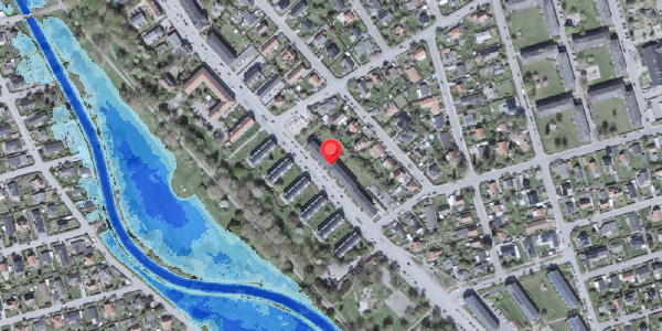 Oversvømmelsesrisiko fra vandløb på Vigerslevvej 307, 1. th, 2500 Valby